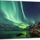 YIOZHAOFH Northern Lights Wall Art for Living Room Framed Alaska Picture Wall Decor Nature Canvas Print 16X24 Posters Scenery Framed Artwork for Home Office
