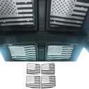 Car Roof Windshield Sun Shade Compatible with Hummer EV 2024 2025 Roof Windshield Sunshades Accessories 4 Piece Foldable Suitable for Hummer EV Sunshade Windshield Sunroof (Black and Silver)