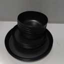 EI 12pcs Wheat Straw Dinnerware Set of 4,Plates and Bowls Sets,Plastic Plate Reuasble Unbreakable,Heavy Duty Plastic Plates for Camping,Picninc,Family Dinner