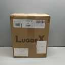 LUGGEX Carry On Luggage with Spinner Wheels - Stylish Lightweight UnderSeat Luggage - Soft Sided Small Suitcase with Front Open Design for Travel, Business (Black, 15 Inch)