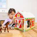 Melissa & Doug Latches Barn Toy Sensory Activity, Doors and Locks Toy, Farm Animals, for Kids Ages 3+