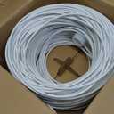 MONK CABLES | CAT6 Plenum Cable 1000ft | UTP, 23AWG, 550MHz | DSX-8000 Certified | Most Certified Cable of The Whole Market (White)