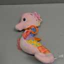 Baby Toys 0-6 Months,Infant Musical Seahorse Stuffed Animals Sensory Toys with Bright Colors,Multiple Textures,Rattles & Crinkle Sound Paper,Soft Tummy Time Toy for Newborn Boys Girls 0-12 Months-Pink