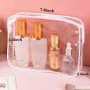 Tergy 20 Packs Clear Cosmetics Bags for Women Men Waterproof Toiletry Bags PVC Makeup Bags Organizer Case with Zipper for Travel Bathroom (White)