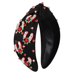 CEALXHENY Kentucky Derby Headband for Women in White, Pink Derby Rose Floral Headband Hair Accessories, Horse Race Day Party Favors Gifts (Derby H-White 2, 1 Count Pack of 1)