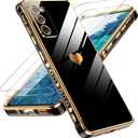 LeYi for Samsung Galaxy S20 FE 5G Case: with Screen Protector [2 Pcs]+ Full Camera Protection, Love Heart Plating Girly Women Cute Luxury Soft TPU Case for S20 FE, Black (S20 FE 6.5")