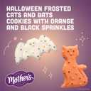 Mothers Circus Halloween Animal Cookies, Snack Pack Halloween Treats for Kids, Individually Wrapped Halloween Cookies, Cats and Bats Frosted Animal Cookies with Sprinkles, 30ct Box (EXP 02/06/26)