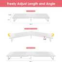 Across-Star Dual-Monitor Stand for Desk - Large Adjustable Length and Angle Riser for 2 Monitors, Double Computer Desktop Organizer, Shelf for TV, Laptop, Printer