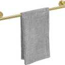Brushed Gold Towel Bar, 18 Inch Towel Racks for Bathroom Wall Mounted, Thicken SUS304 Stainless Steel Heavy Duty Hand Towel Holder Organizer, Bathroom Accessories, Total Length 20.5 Inch