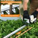 20" Hedge Trimmer Cordless,Electric Bush Trimmer with 2 Pack Rechargeable Batteries,Lightweight Hedge Trimmers,3000RPM 180Rotatable Head,3/4" Blade Gap