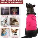 Meifsou Dog Anxiety Vest, Skin-Friendly Thunder Jacket for Dogs, Dog Calming Shirt for Thunder, Fireworks, Vet Visits and Separation - Keep Pet Calm Without Medicine, Fit for Small Medium Large Dogs