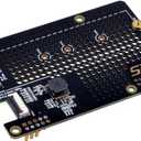 GeeekPi N07 PCIe M.2 M-Key NVMe SSD PCIe Peripheral Bottom Board for Raspberry Pi 5, Support M.2 Key-M NVMe SSD 2230/2242/2260/2280