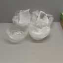 4 Pack Clip On Lamp Shade, 8" DIA x 4 1/4" Height Light Cover for A Type Bulb, Lamp Cover for Deco Exposed Bare Bulb Fixture, Acrylic Dome Clip on Standard Shades for Home Bathroom Office