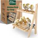 Chicken Perch,Strong Chicken Roosting Bars for Coop and Brooder,Foldable Chick Jungle Gym,Chicken Perch for Coop,Chicken Toys for Coop,Training Perch for Chick,Large Bird,Parrot