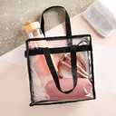 Juvale Clear Stadium Approved Bags - 12x6x12 Large Transparent Tote Bags with Zippers and Handles