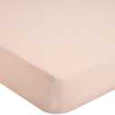 Crane Baby Cotton Sateen Fitted Sheet, 28x52'', Desert Rose, Pink Crib Sheets for Girls, Soft Cotton Crib Sheets for Girls, Nursery Decor for Girl Nursery, Elastic Pockets