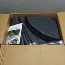 Outdoor Towel Rack with Storage Tray and Bar Clips - 6 Arm Towel Rack for Pool, Hot Tub, or Outdoors