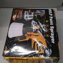 Paint Sprayer, 700W HVLP Spray Gun with Cleaning & Blowing Joints, 4 Nozzles and 3 Patterns, Easy to Clean, for Furniture, Cabinets, Fence, Walls, Door, Garden Chairs etc. VF803 (Yellow)