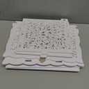 Baby Boxes with 4 PCS Letters for Baby Shower White Clear Balloon Box Blocks Gender Reveal Decorations and Birthday Party (White)