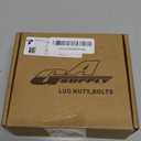 Gasupply 1/2 20 Lug Nuts Black Spline, 1/2-20 Closed End Acorn Tuner Lug Nuts 2 Inch (50mm) Tall Conical Seat 60 Degree for Aftermarket Wheels, 20 Pack+ 1 Lug Nut Lock Key Socket