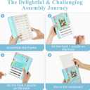 MYLARREN 3D Puzzle Vase for Adults Kids, 120 Pcs Puzzle Book Vase for Flowers, Arts and Crafts for Kids 4-6, Adults, Girls, Cute Unique Vases for Book Shelf Decor, Books Lover Gifts for Women(Anne) (Anne of Green Gables)