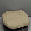 AddGrace Set of 6 Chair Cushions for Metal Dining Chairs 14x14 Chair Pads with Ties Non Slip Thick Seat Cushions with Textured and Removable Cover Beige