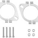 3.5 inch Split Flange Repair Kit,2 Packs Exhaust Flange Flat Split Flange Repair Replacement Kit with 2 Bolts