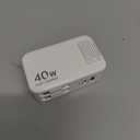 4-in-1 Retractable Gan Wall Charger Plug USB C,Travel Essentials Brick Multiport, 3ft Lightening+ Type C Cables,40W Fast Charging Foldable Block for iPhone 17 Pro/16/15/14/13,iPad,Galaxy