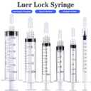 2 x 3ml Luer Lock Syringe, Syringes Without Needle, Disposable Syringe Individually Wrapped(30)