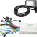 VGEBY Electric Motor Controller Display Kit, 36V 48V 60V 500W 28A Scooter Brushless Motor Speed Controller Kit 3 Mode Sine Motor Speed Regulator with Display
