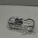 Cisily Kitchen Sink Caddy Sponge Holder in The Sink, Stainless Steel Kitchen Sink Organizer, Brush Holder, Dish Cloth Hanger, Sink Stopper Holder with 2 Installation Ways (Suction & Adhesives (Black)