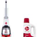 Hoover PowerDash Pet+ Compact Carpet Cleaner Machine, FH50704V + 64 oz Everyday Carpet Cleaner Solution, Deep Cleaning Carpet Shampoo, AH31924
