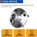 PAROD 518507 Set of 2 Front Wheel Hub Bearing Assembly Compatible with 1993-2002 Toyota Corolla, 1998-2002 Chevy Prizm, 1993-1997 Geo Prizm Non-ABS