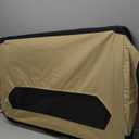 Amazon Basics 2-Door Portable Soft-Sided Folding Soft Dog Travel Crate Kennel, Medium (M 30" x 21" x 21"), Tan