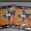2 x Patriotic Table Runner Memorial Day 4th of July Decoration for Home Decor, Table Runner,13" x 72"