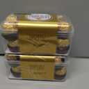 Pack Of 2 Ferrero Rocher, Premium Milk Chocolate Hazelnut, Individually Wrapped, Chocolate Gift Box, 16 Count, 7 oz, BB SEP 30 2025