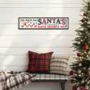 Christmas Wooden Decor, North Pole Santa's Workshop Wooden Sign, Vintage Santa Elves Christmas Decor, Festive Wall Art for Home, Playroom, Holiday Season Decoration, Holiday Party Decoration