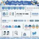 Pajean Winter Bulletin Board Set Wonderland Classroom Decorations - Holiday Theme Sign Wall Cutouts Art for Office Festive Decor(Blue Winter)