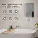 Tankless Water Heater Electric 27kW 240V, Whole House Instant Hot Water, Up to 6.3 GPM, Digital Self-Regulating System, Space-Saving Wall Mount, ETL Certified