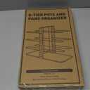 ORDORA Pots and Pans Organizer under Cabinet 14.55 Height, Adjustable 8-Tier Pot Organizers inside Cabinet, Kitchen Organizers and Storage Fit 6-11 inch Lightweight Cookware