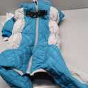 Full Body Dog Coat - Warm Fleece Jacket for Large Dogs, Turtleneck Winter Coats with Harness, Reflective Dog Snowsuit Windproof Puffer Jackets with Legs for Weimaraner, Turquoise XL