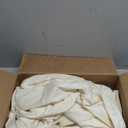 XTMYI Off White/Ivory Velvet Sliding Closet Door Curtain Without Door 48x80,Modern Elegant Light Blocking Solid Crushed Room Darkening Curtains for Bedroom 80 Inches Long 1 Panel Cream