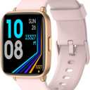 Fitness Tracker Watch with Heart Rate Monitor, Activity Tracker with Pedometer, Sleep Monitor, Calories & Step Counter, IP68 Waterproof Smart Watches for Women Men Fitness Watch for Sports (Light Pink)