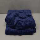 Westinghouse Electric Blanket Heated Throw, Super Cozy Soft Flannel 50"" x 60"" Heated Throw with 6 Fast Heating Levels & 2-10 Auto-Off, Machine Washable, ETL&FCC Certification, Navy Blue