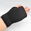 Wrist Wrap Cold & Heat Therapy Gloves, Ice Pack Mittens | Microwavable & Freezable, Arthritis & Injury Relief, Carpal Tunnel (Black, 2 Pack)