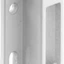 Prime-Line E 2124 Extruded Aluminum Sliding Door Keeper for Hook Style Latch, White (Single Pack)