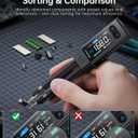 FNIRSI LCR-ST2 100kHz LCR ESR Meter Tweezer, SMD Component Tester, Auto Sort Compare, Resistor, Inductor, Diode, Capacitor Tester, Measures Voltage, Continuity, Full-Band Scan, Series/Parallel Mode