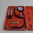 Compression Tester 8pcs Engine Cylinder Pressure Gauge Test Kit with Portable Storage Case, Range of 0-300 Psi, Fits for Universal Automotive Cars and Motorcycles