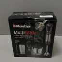 Mueller Multistick 800W 4-in-1 Immersion Blender Handheld, 12 Speed Hand Mixer - Turbo Boost, Heaviest Duty Copper Motor, Titanium Blades Hand Blender, Milk Frother Wand, Whisk, Beaker, Chopper, Grey