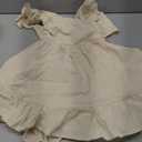 Niyage Girls Flutter Sleeve Dress Toddler Elegant Ruffle Button Down Casual Dresses 110
